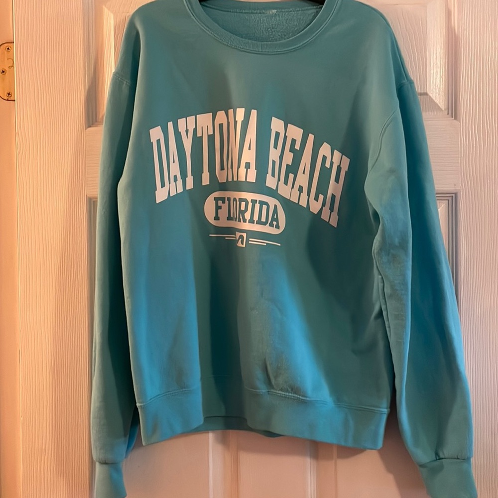 Teal Daytona Beach sweatshirt